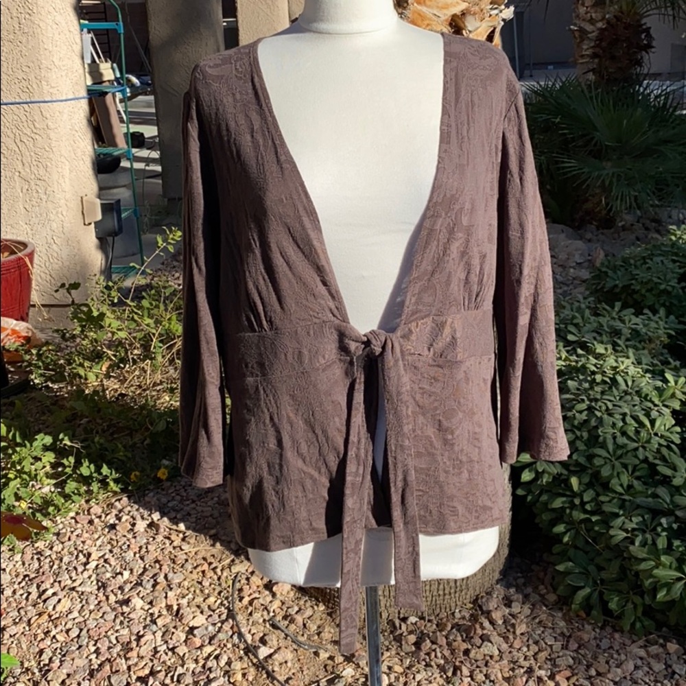 Brown lightweight bolero cover